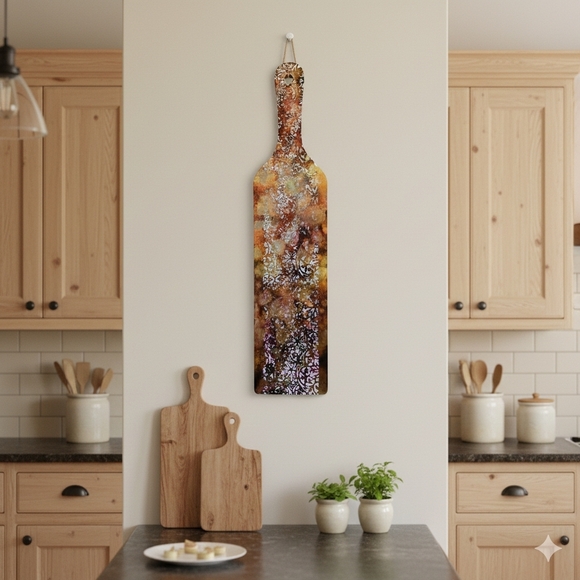 Hand Crafted Other - HANDCRAFTED Upcycled Wood Paddle HANDPAINTED Wall Art Decor Handmade Artwork